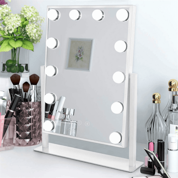 UNIQ New York Mega - Makeup mirror 12 bulbs - White - | Fashiongirl