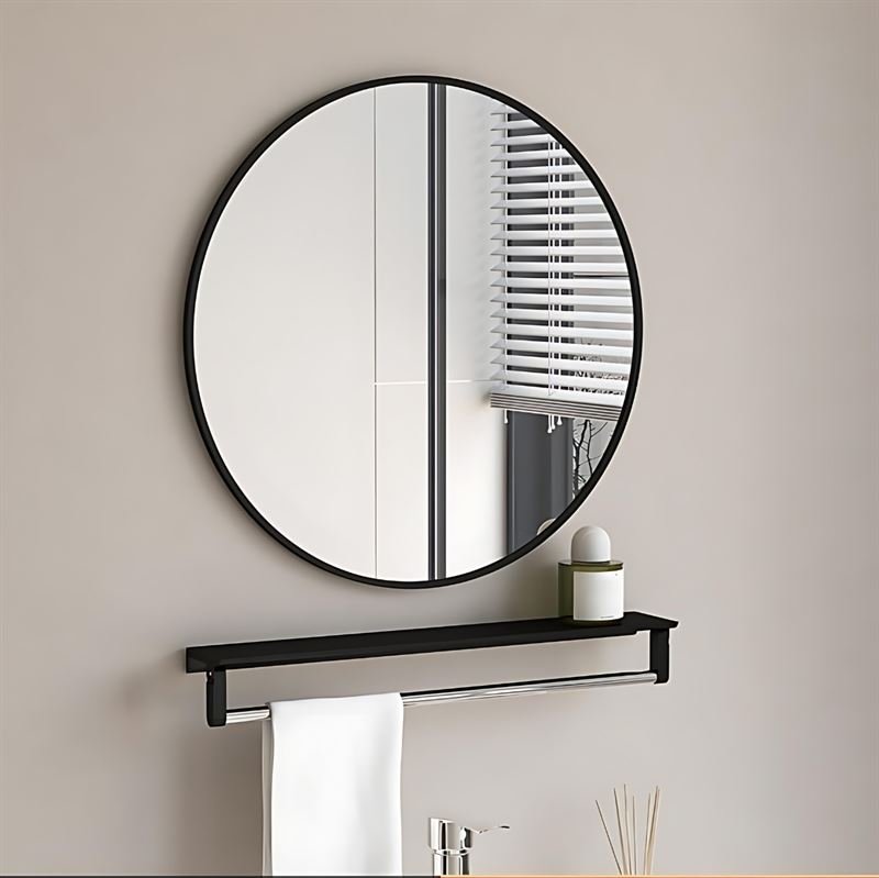 UNIQ Oslo Rundspiegel – Ø50 cm Schwarz – | Fashiongirl