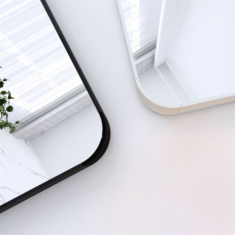 UNIQ Replica Aluminium/Glas Wand-/Boden-Spiegel, 80 x 180 cm – Schwarz – | Fashiongirl