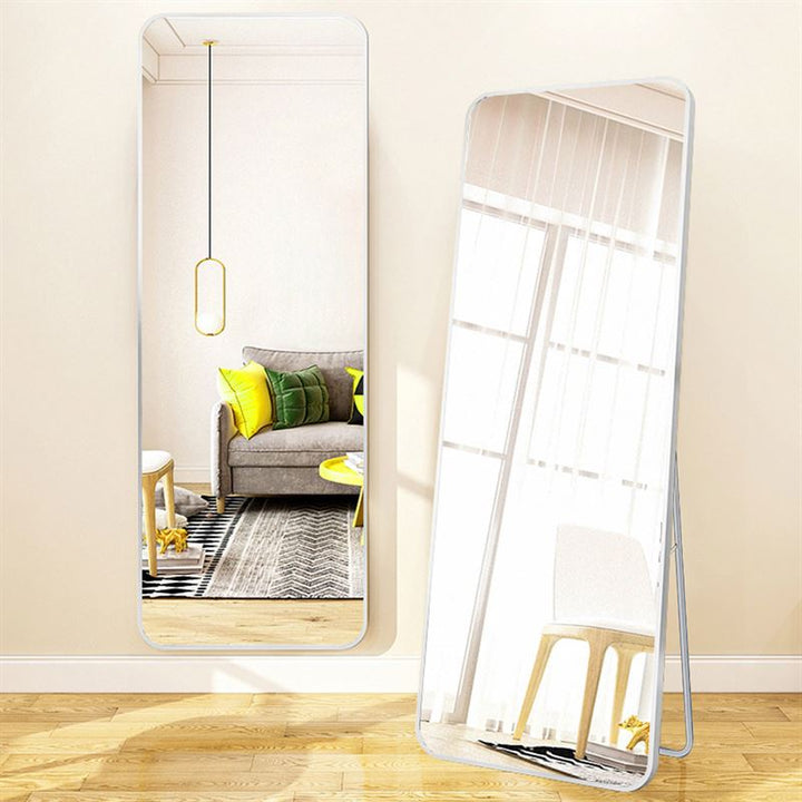 UNIQ Replica Wandspiegel/Standspiegel aus Aluminium/Glas, 80 x 180 cm – Weiß – | Fashiongirl