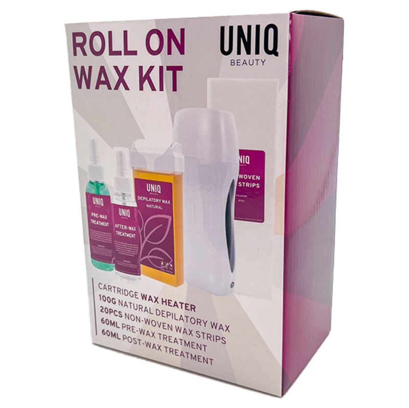UNIQ Roll On Wax Kit – Professionelle Haarentfernung mit Wachs für zu Hause – | Fashiongirl
