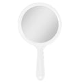 UNIQ Rundes doppelseitiges Handspiegel – Weiß – | Fashiongirl