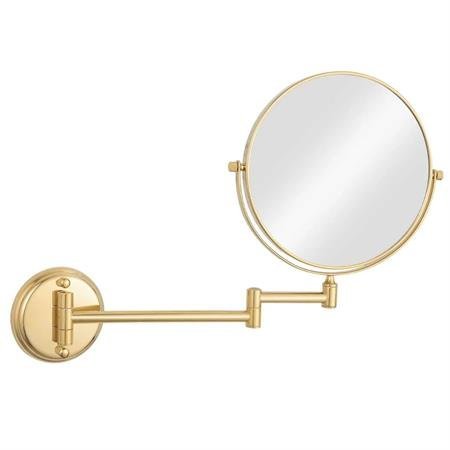 UNIQ Wall mirror with 10x magnification - Gold - | Fashiongirl