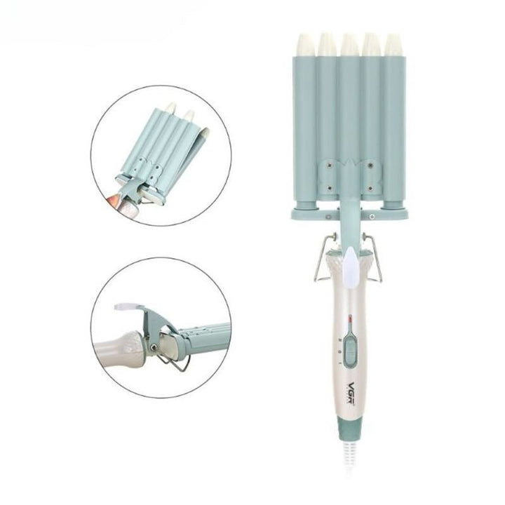 VGR Pro Hair Waver Lockenstab mit 5 Aufsätzen – V – 597 – | Fashiongirl