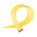 Gelb, 50 cm – Crazy Colour Clip On – | Fashiongirl